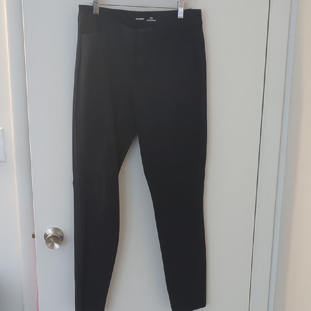 Old Navy Women's Pixie Mid Rise Secret Slim Pocket Navy Blue Skinny Stretch Pant